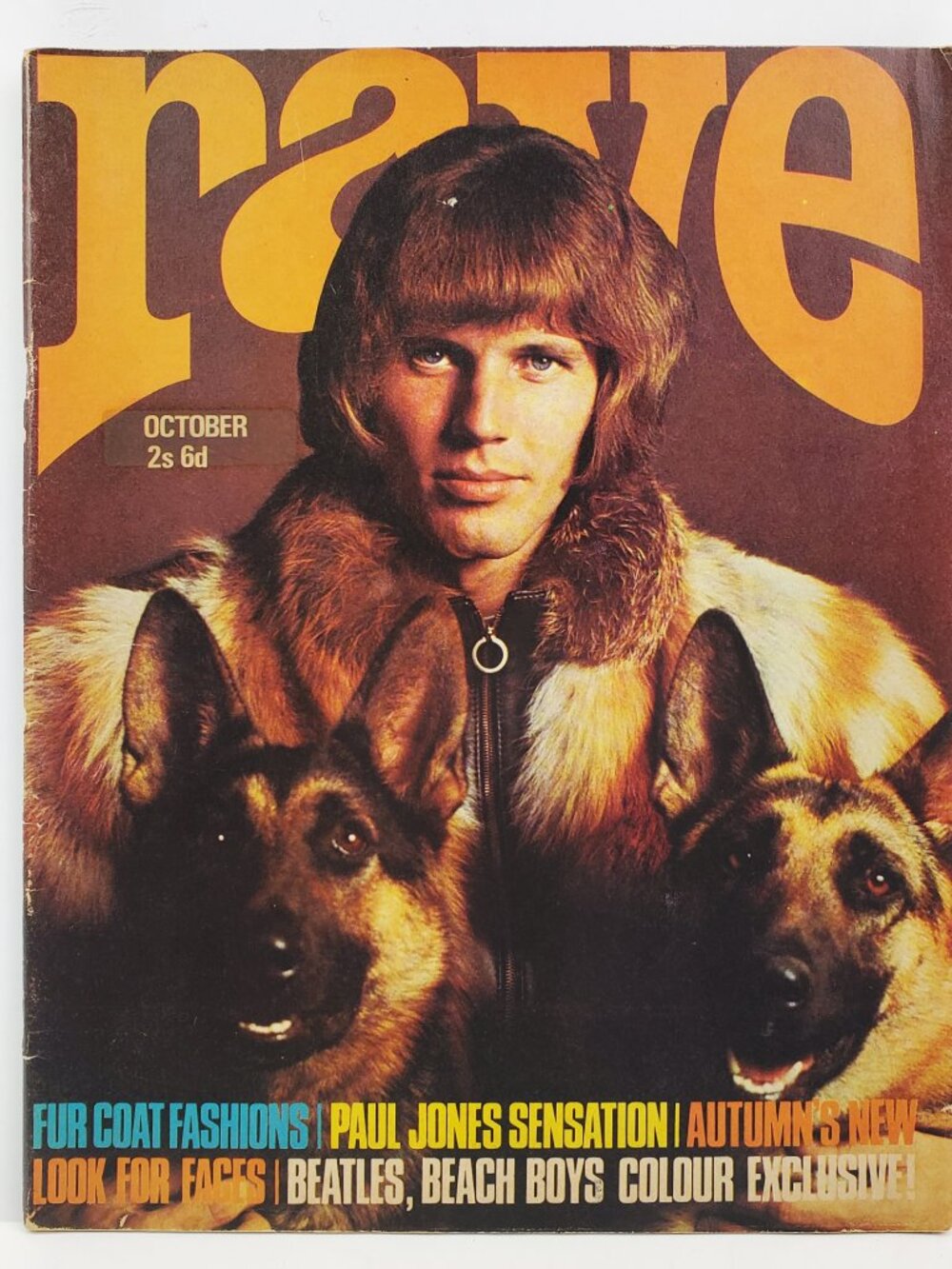 Rave Magazine Vintage Oct. 1966 Beach Boys John Lennon Mod Fashion Makeup 60s
